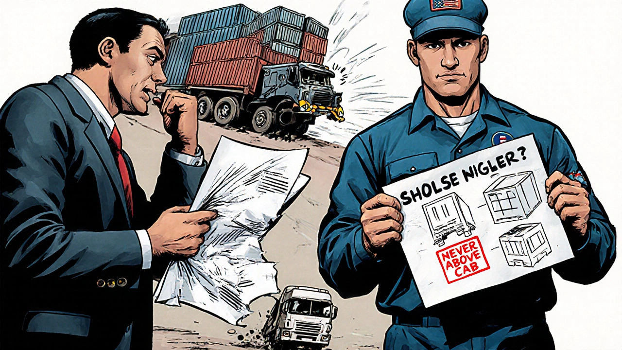 A driver replaces a bulky SOP with a simple illustrated guide to prevent truck loading errors.