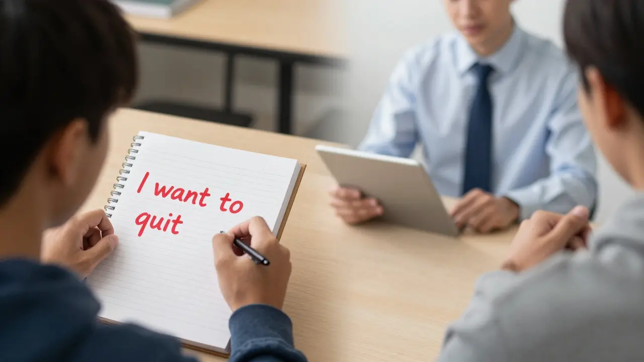 A student's anxious journal entry triggers an alert, leading to a teacher's compassionate response.