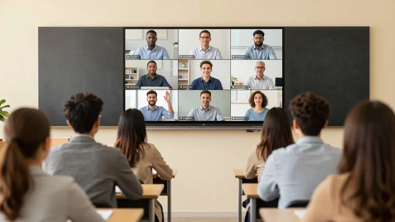 Diverse learners engaged with professionally consistent video course.