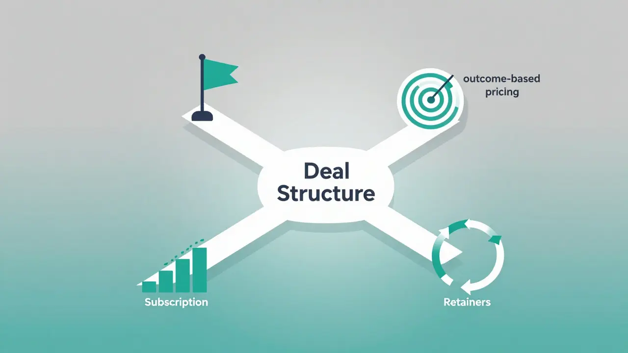 Abstract illustration of four enterprise training monetization models