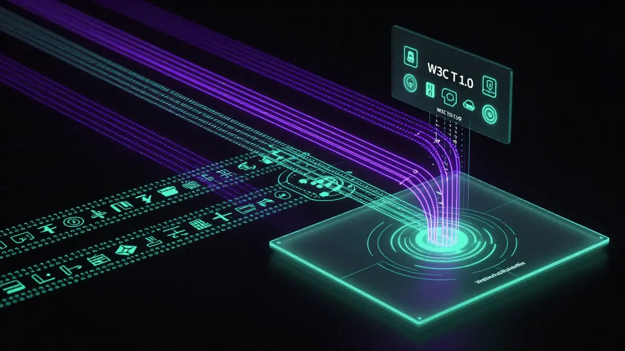 Digital streams showing automated token utility verification in wallets