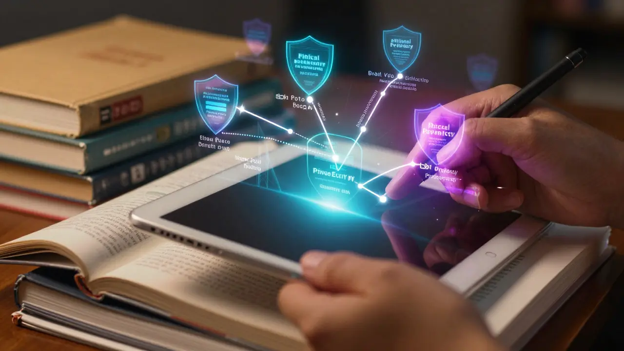 Holographic personalized learning paths over textbooks