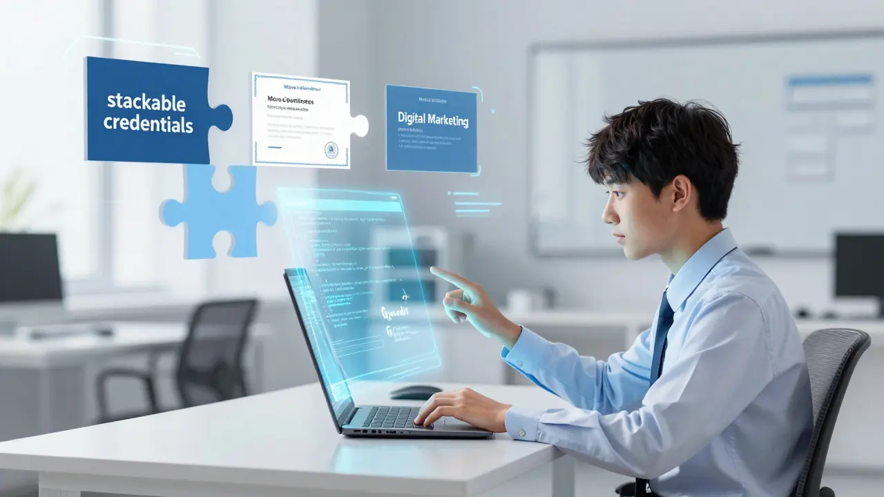 Student using AI tools for personalized support in future online education