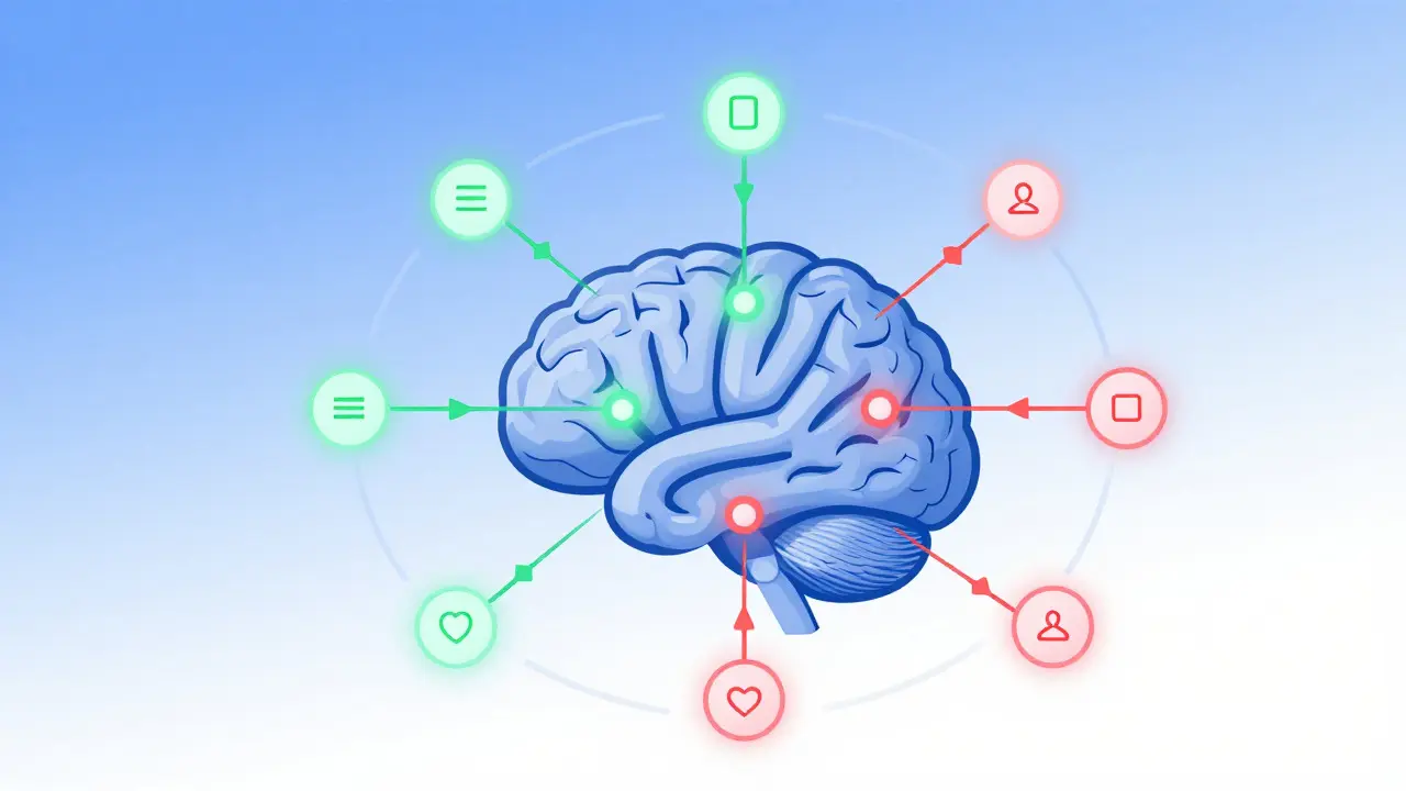 Abstract visualization of adaptive language testing algorithm adjusting difficulty