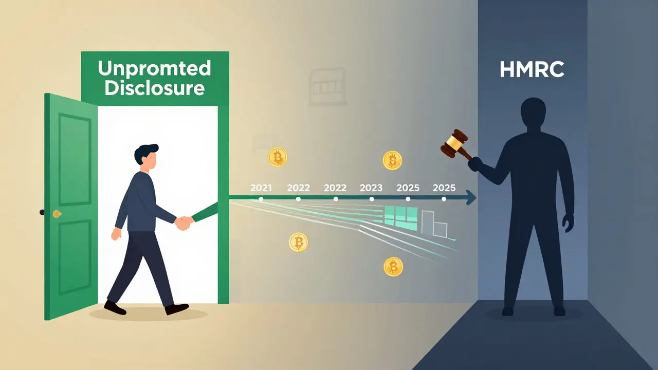 Conceptual illustration contrasting proactive disclosure with tax audit risks and penalties