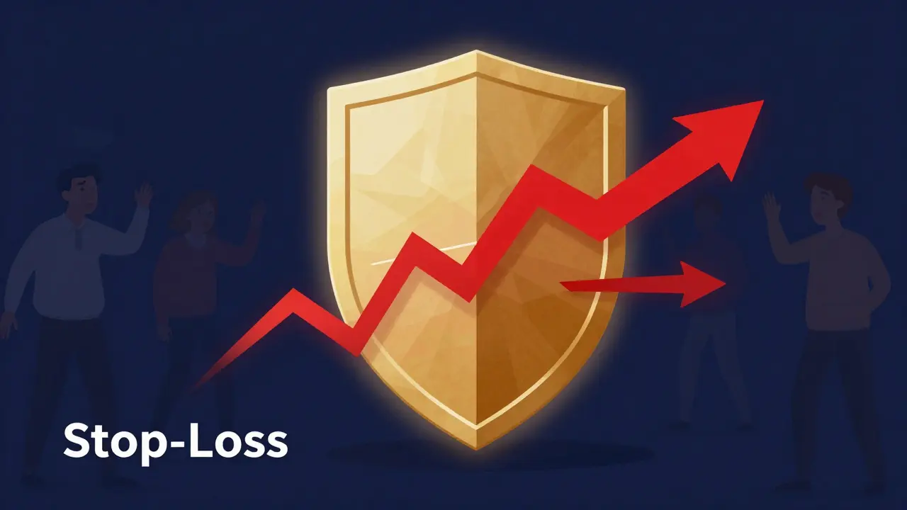 Golden shield protecting assets from market volatility