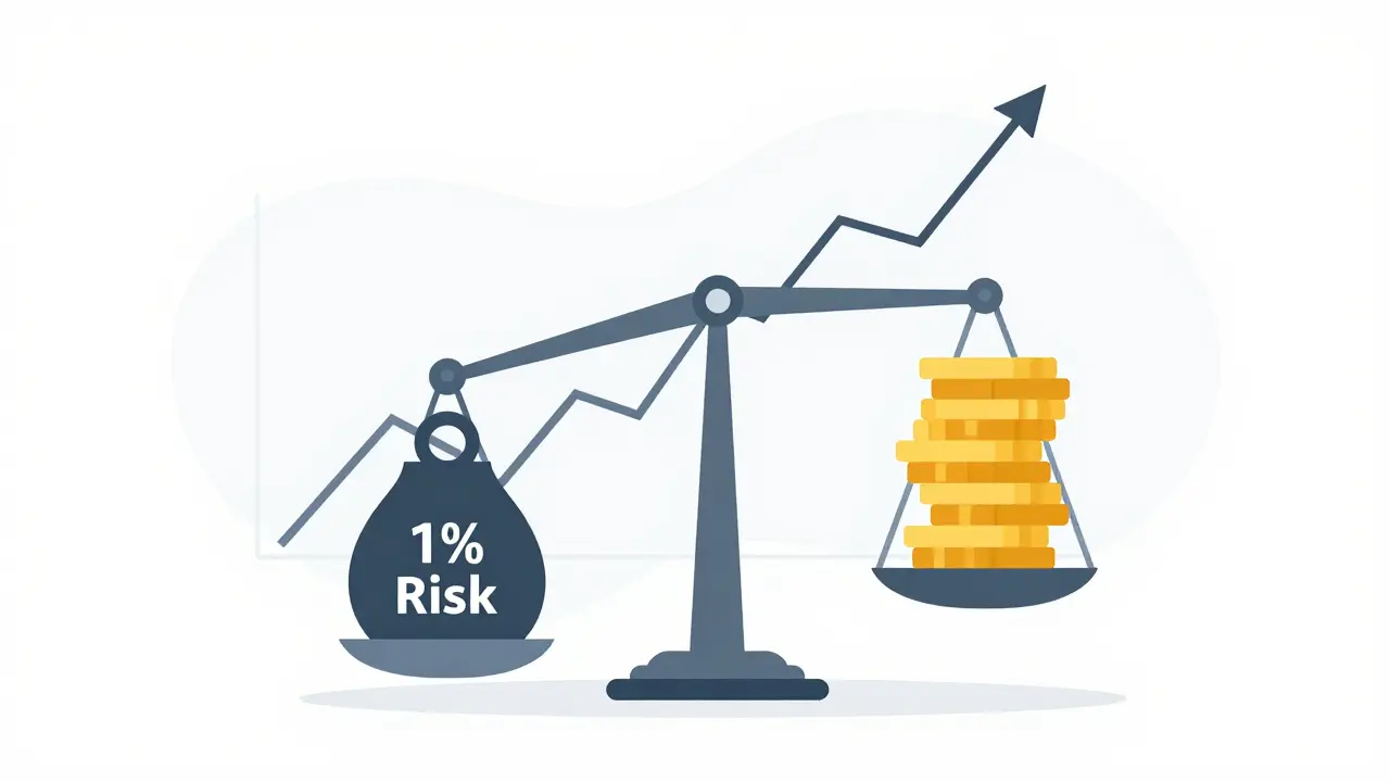 Scale balancing risk and reward with trailing stop