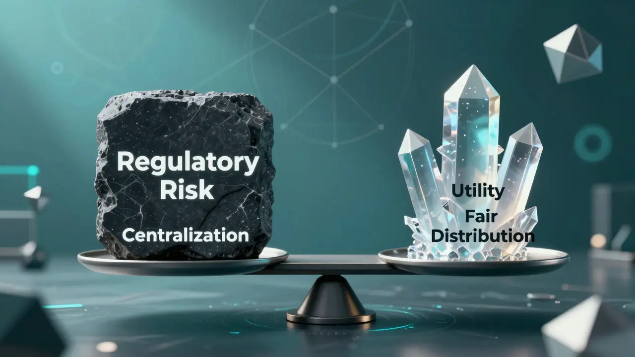 Abstract scale balancing regulatory risk against fair distribution and utility