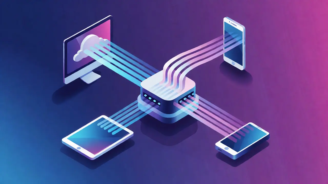 Cloud streaming distributing varied quality streams to devices